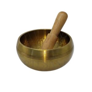 Cuenco Tibetano de Bronce 12 cm con Baqueta